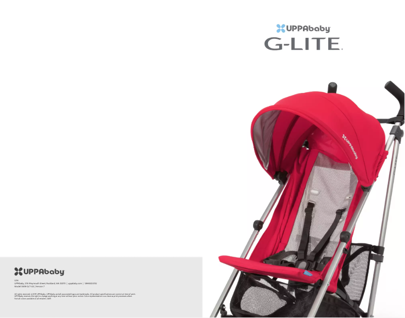 Page 1 de la notice Manuel utilisateur UPPAbaby G-LITE