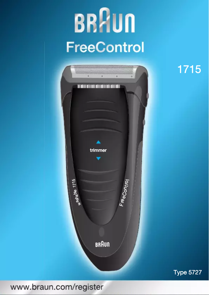 Page 1 de la notice Manuel utilisateur Braun Freecontrol 1715