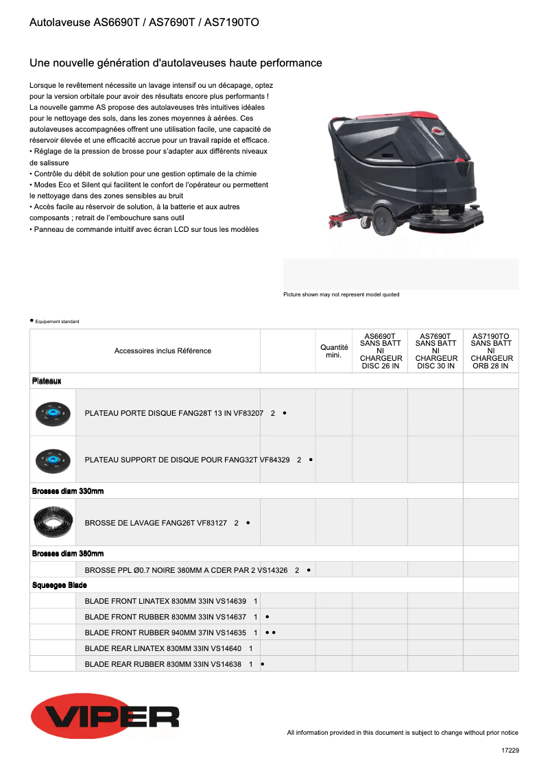 Image de la première page du manuel de l'appareil Viper AS7690