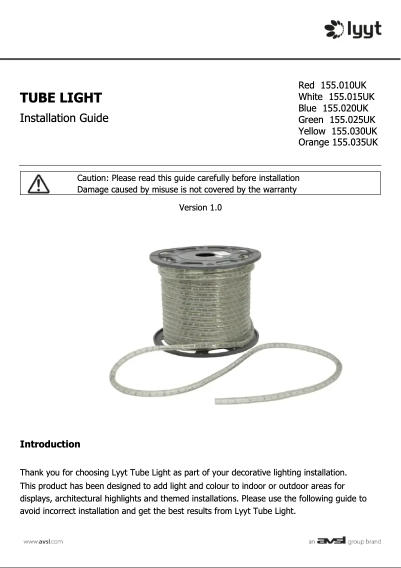Page 1 de la notice Manuel utilisateur LYYT RL360M