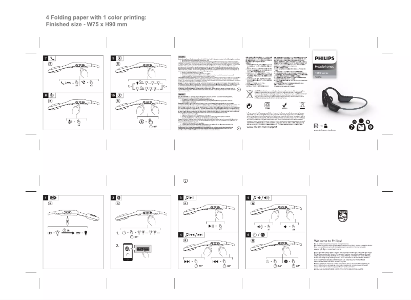 Page n°1 - Guide de démarrage rapide Philips TAA1708