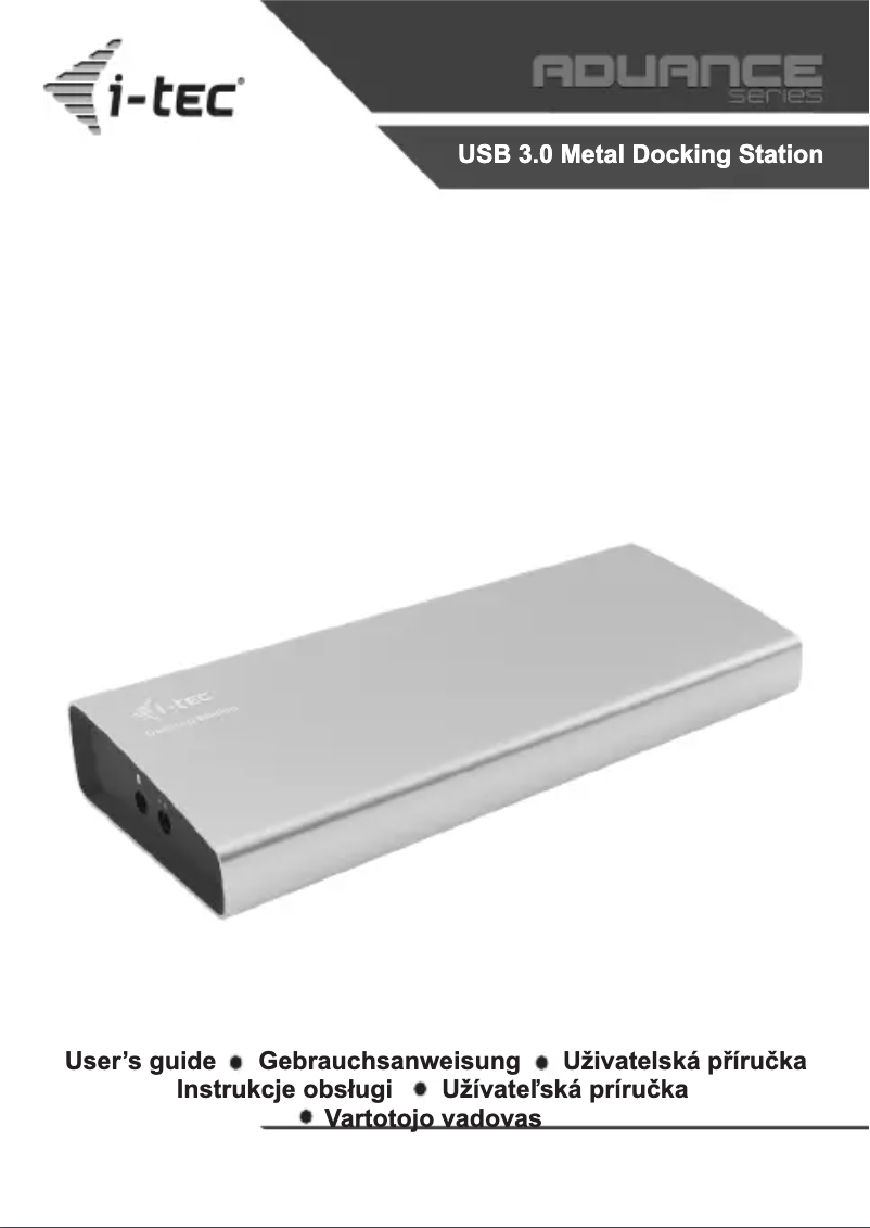 Image de la première page du manuel de l'appareil U3METALDOCK