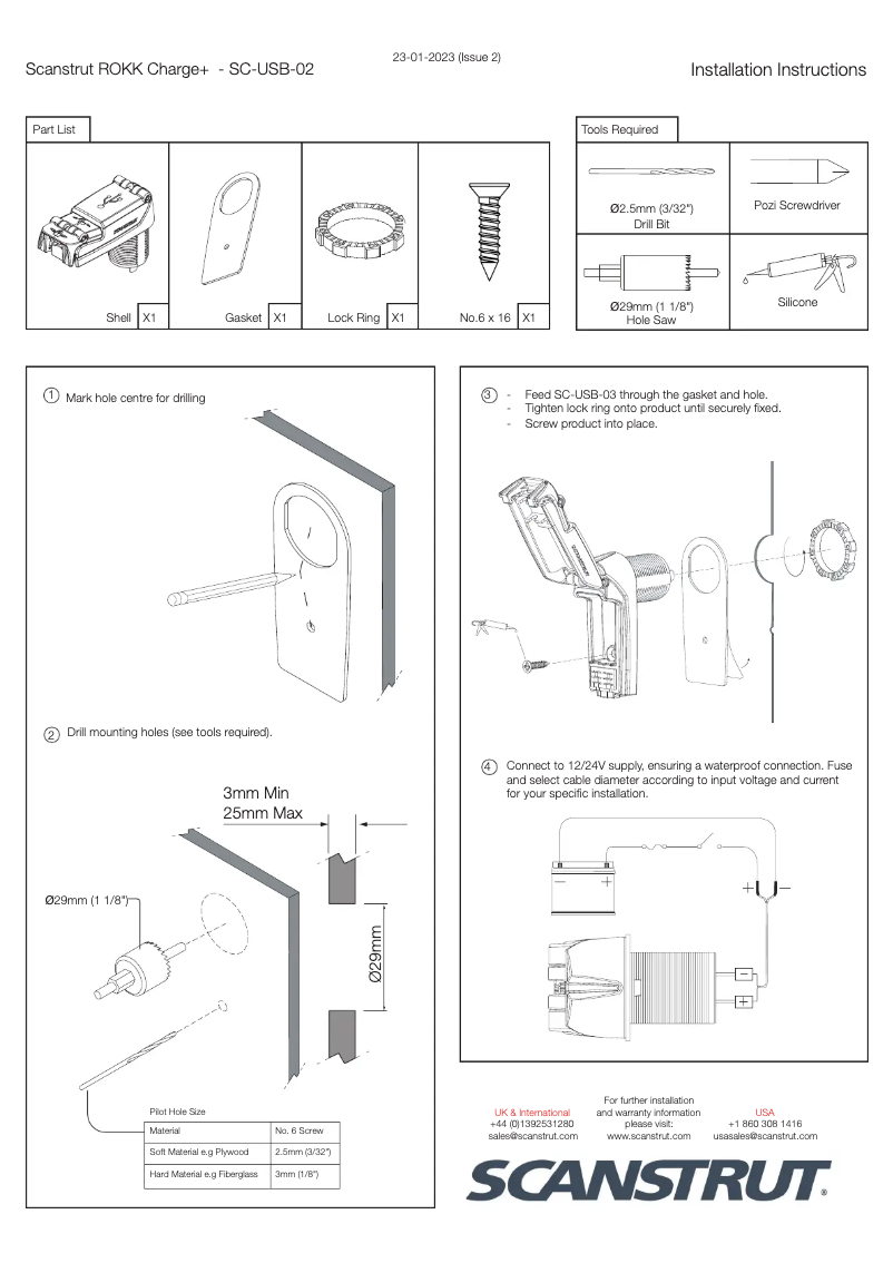 Image de la première page du manuel de l'appareil SC-USB-02