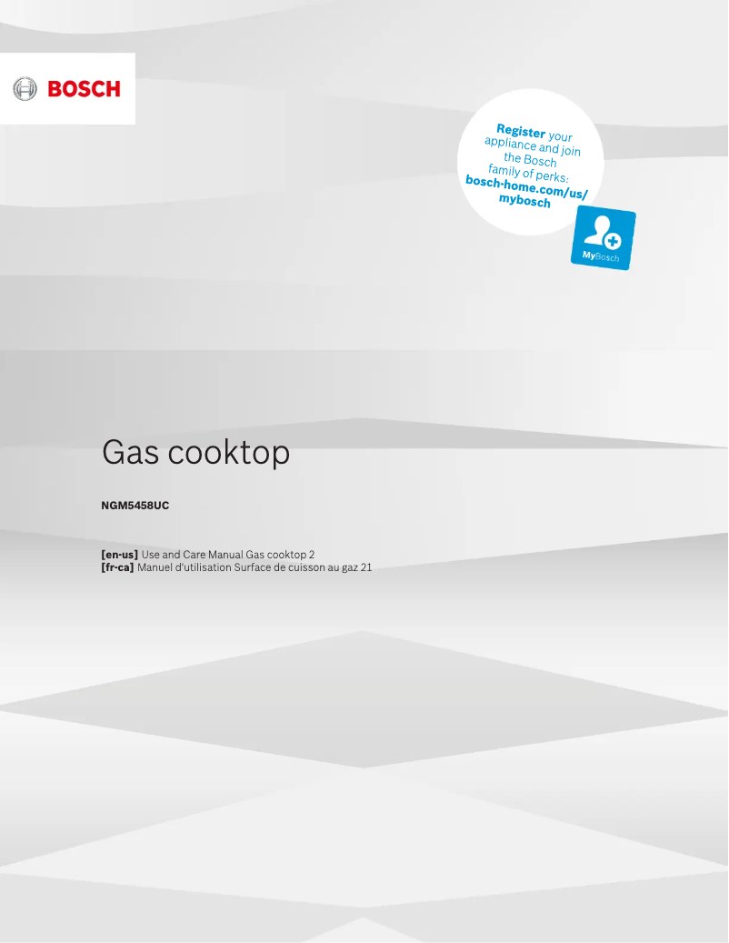 Image de la première page du manuel de l'appareil NGM5458UC