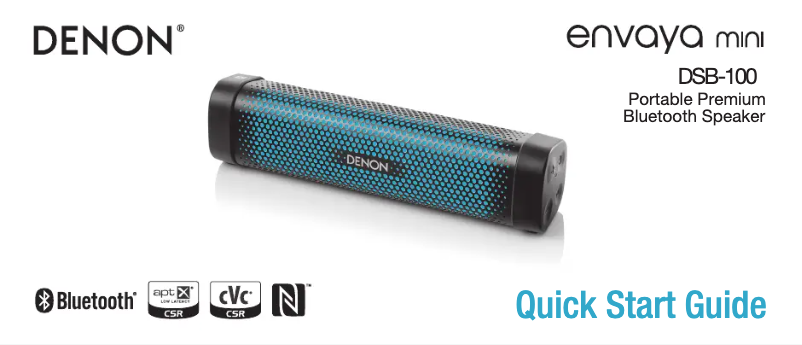 Image de la première page du manuel de l'appareil Envaya Mini DSB-100