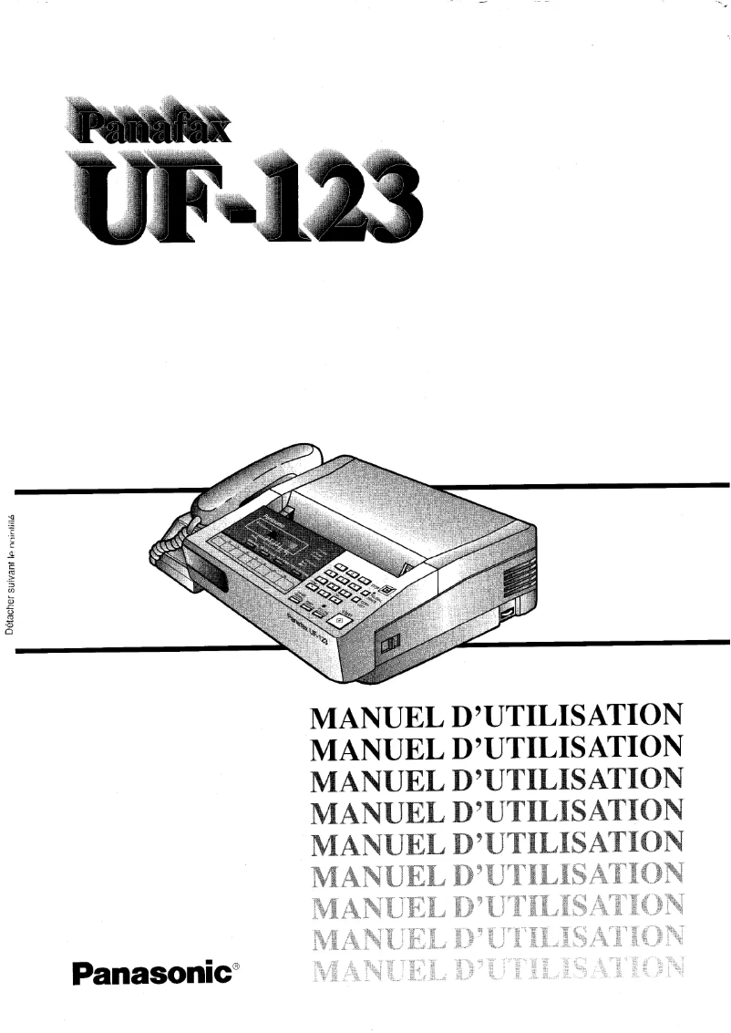 Página 1 del manual Manual de usuario Panasonic Panafax UF-123