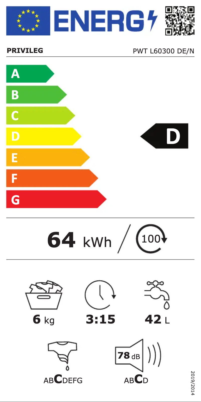 Image de la première page du manuel de l'appareil PWT L60300 DE/N