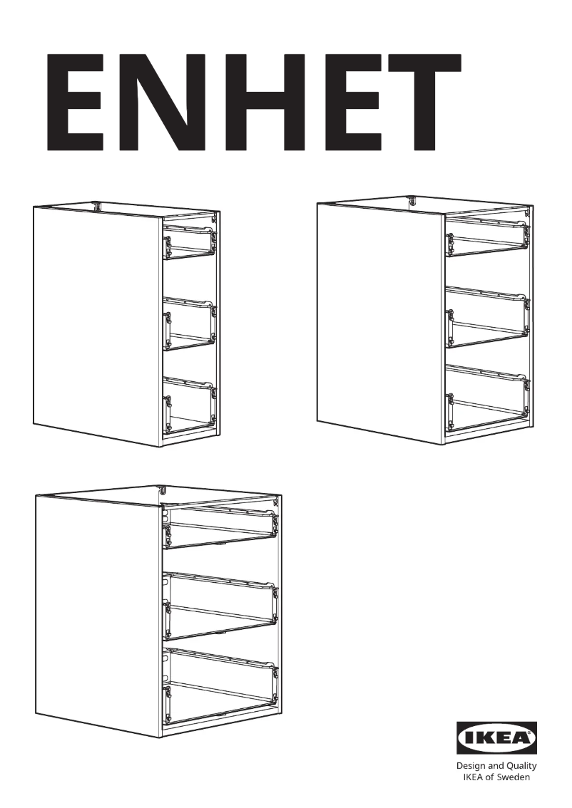Página 1 del manual Manual de usuario Ikea ENHET 005.144.34