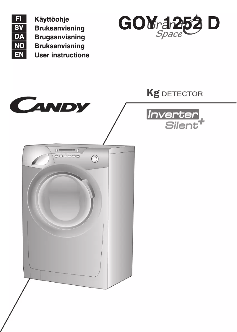 Page n°1 - Manuel utilisateur Candy GS 1493DH3-S