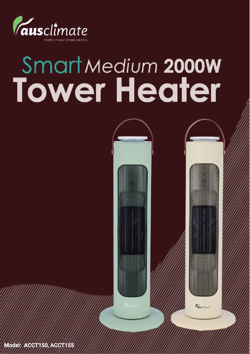 Page n°1 - Manuel utilisateur Ausclimate Smart Medium 2000W