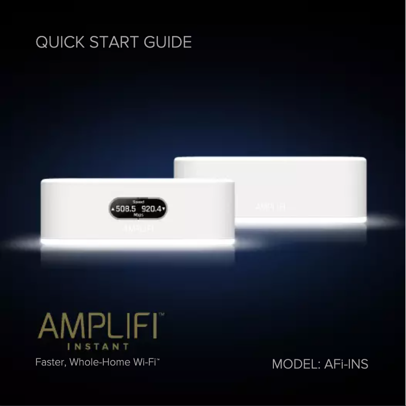 Página 1 del manual Manual de usuario Ubiquiti Networks AmpliFi Instant System
