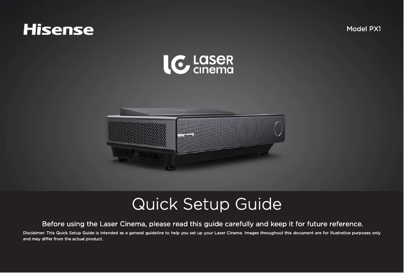 Image de la première page du manuel de l'appareil PX2-PRO