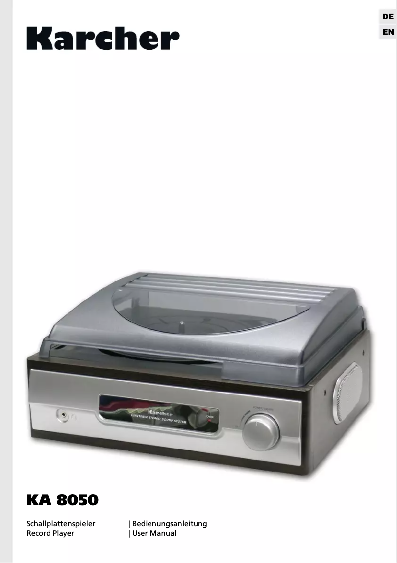 Image de la première page du manuel de l'appareil KA 8050