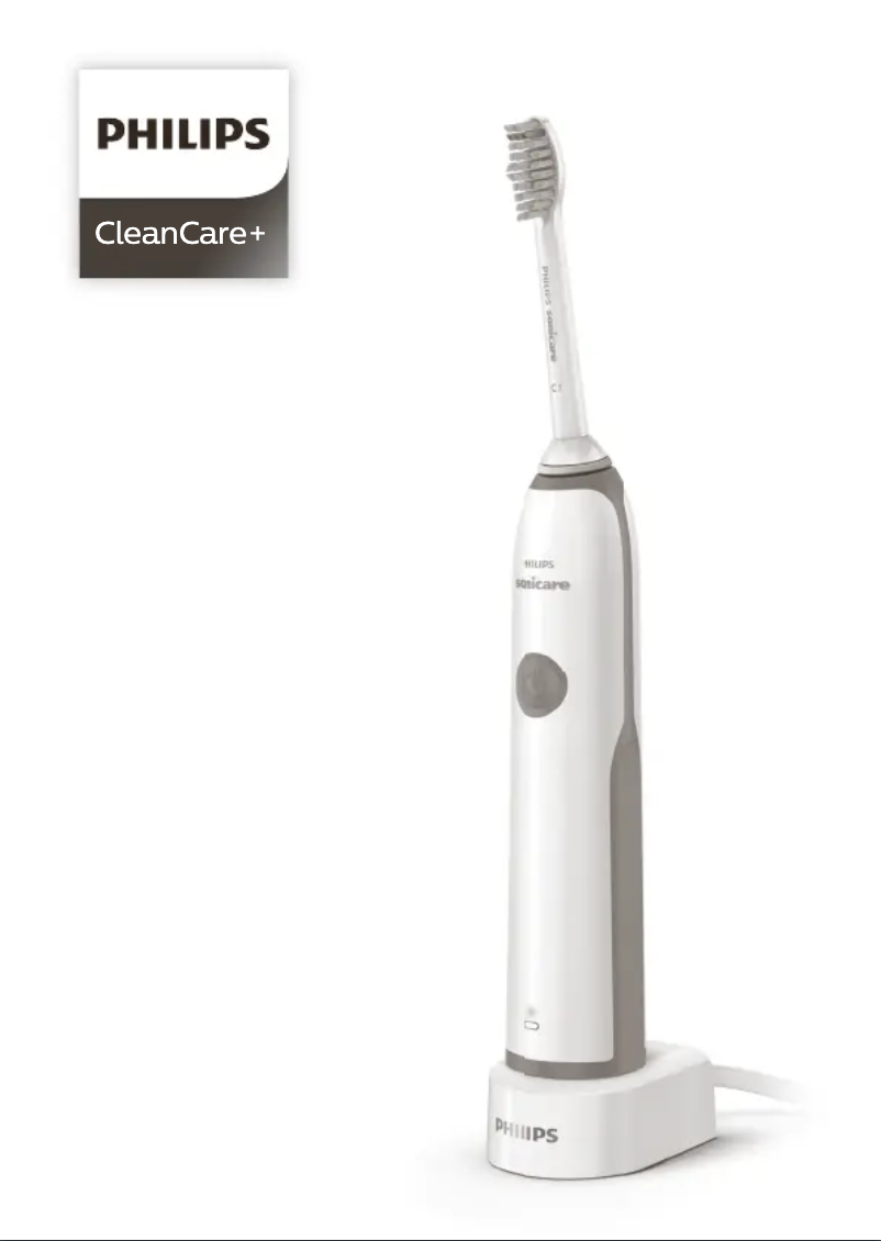 Page 1 de la notice Manuel utilisateur Philips Sonicare CleanCare HX3292