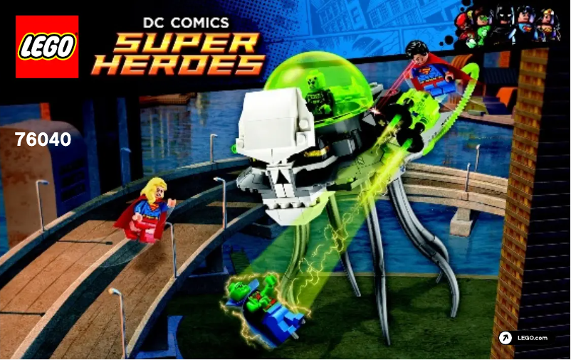 Image de la première page du manuel de l'appareil DC Comics Super Heroes 76040