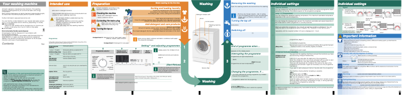 Page 1 de la notice Manuel d'utilisation et d'entretien Siemens WM14E470EE