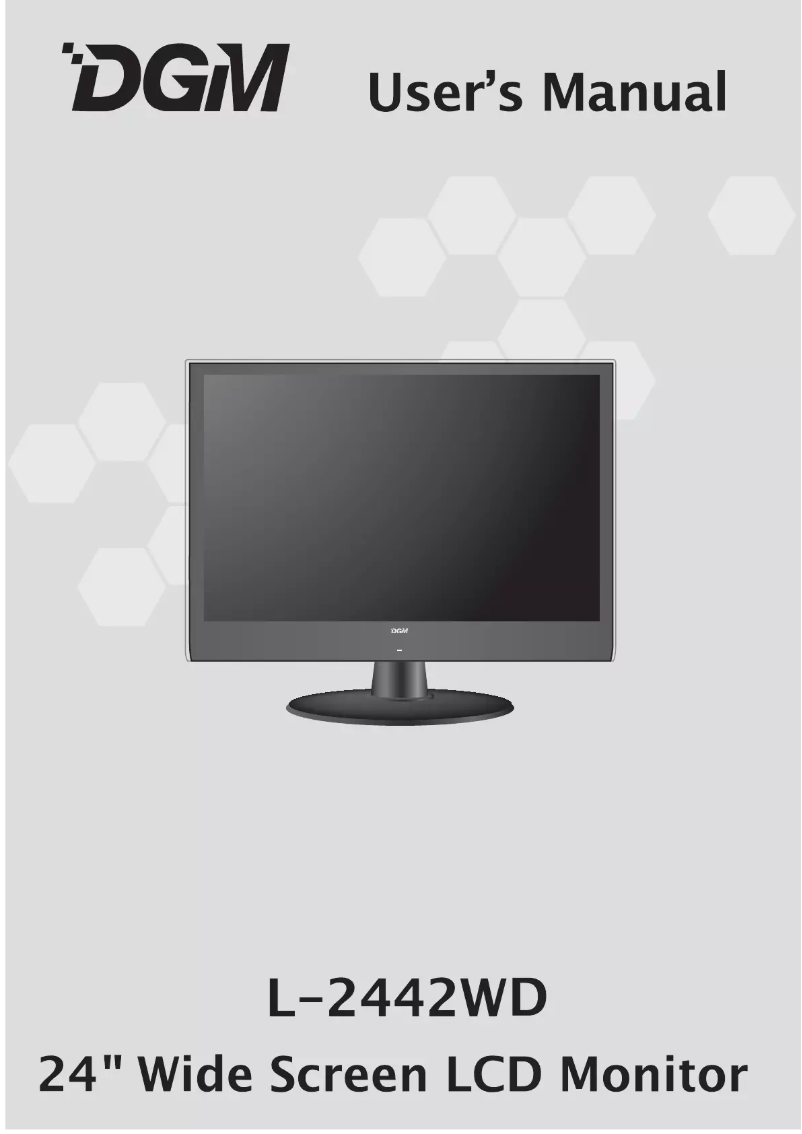 Page n°1 - Manuel utilisateur DGM L-2442WD