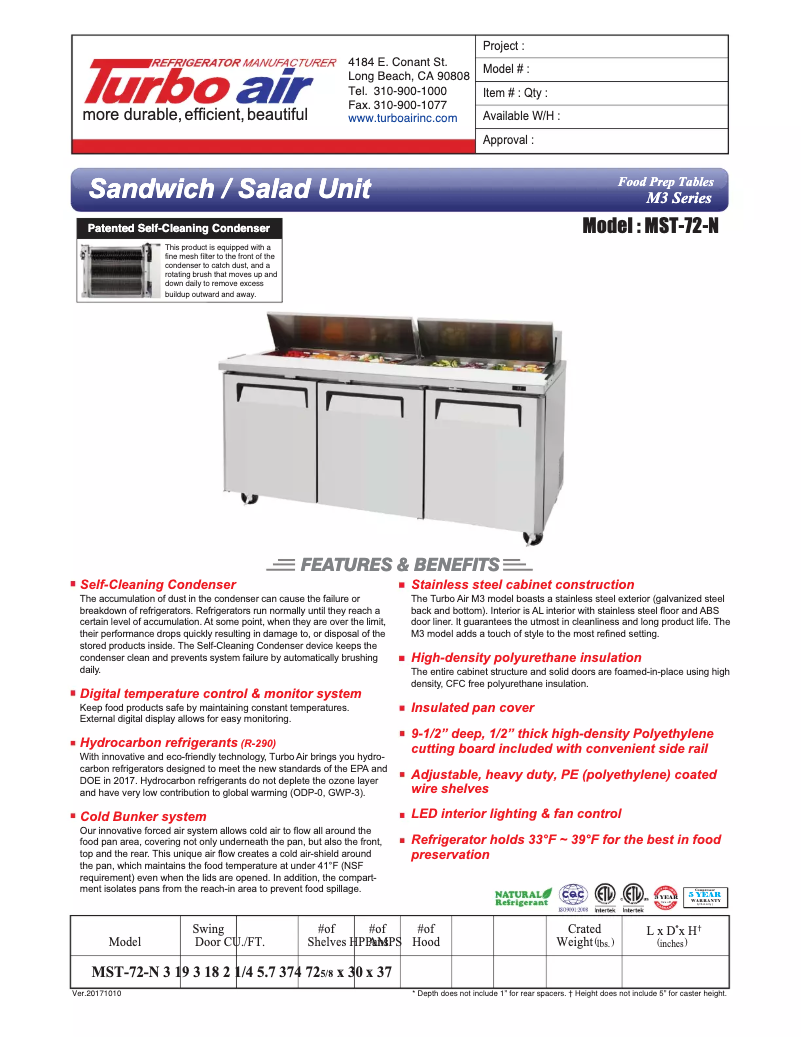 Image de la première page du manuel de l'appareil MST-72