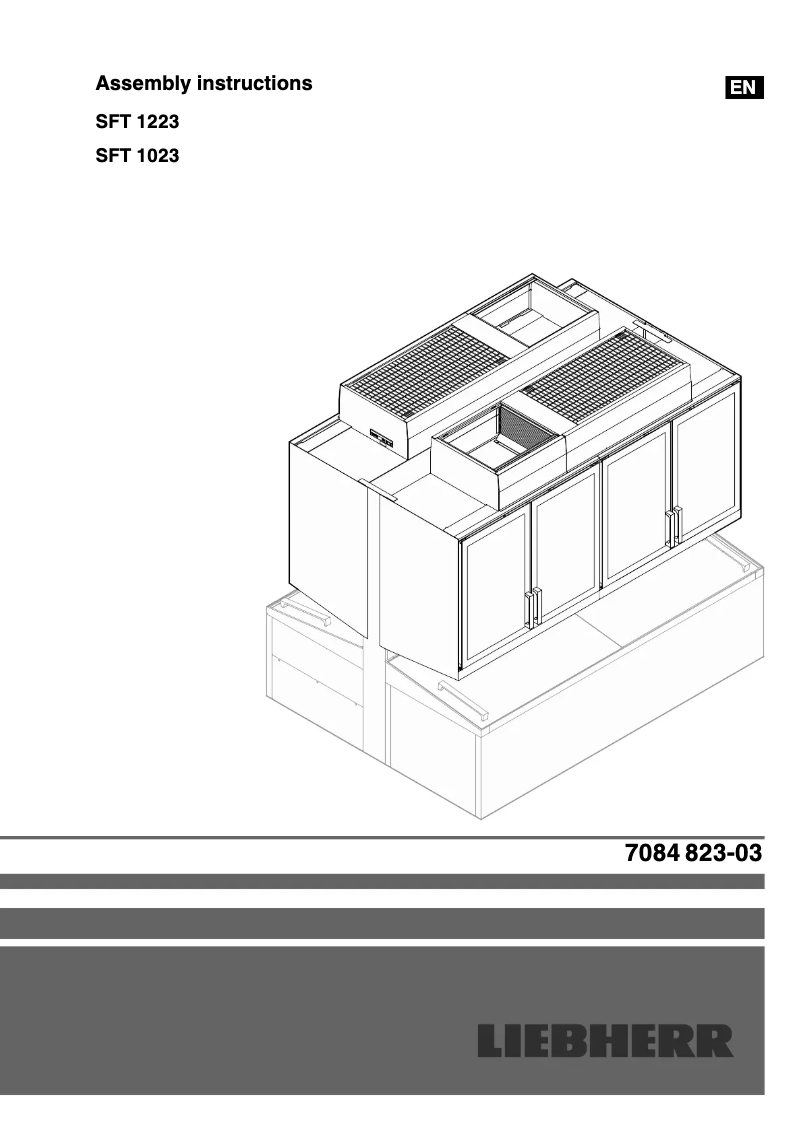 Page n°1 - Guide d'installation Liebherr SFT 1223
