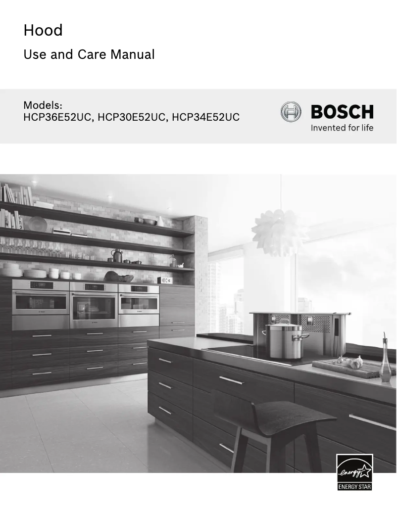 Page 1 of the manual User Manual Bosch HCP34E52UC