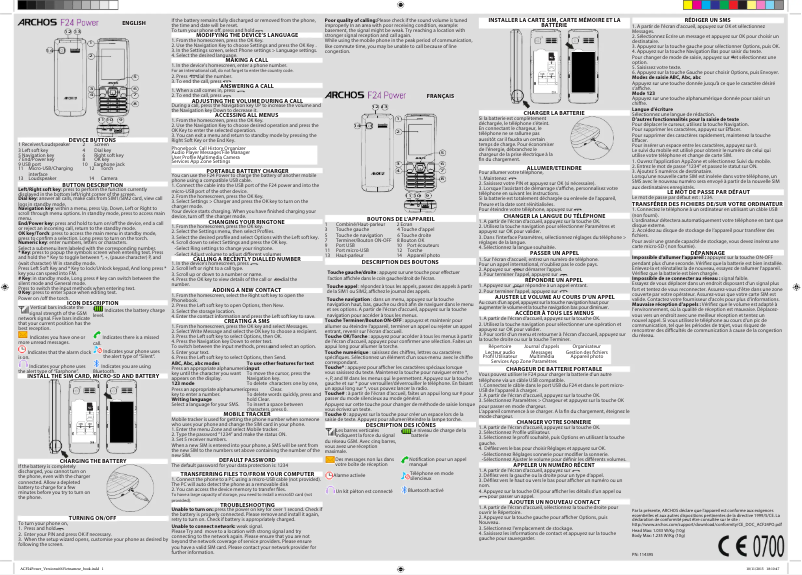 Imagen de la primera página del manual del dispositivo F24 Power