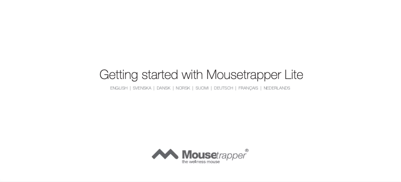 Page 1 de la notice Guide de démarrage rapide Mousetrapper Lite