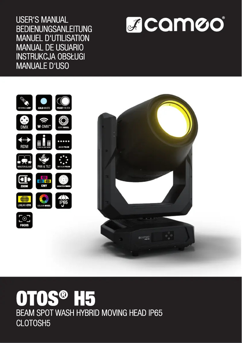 Image de la première page du manuel de l'appareil OTOS H5