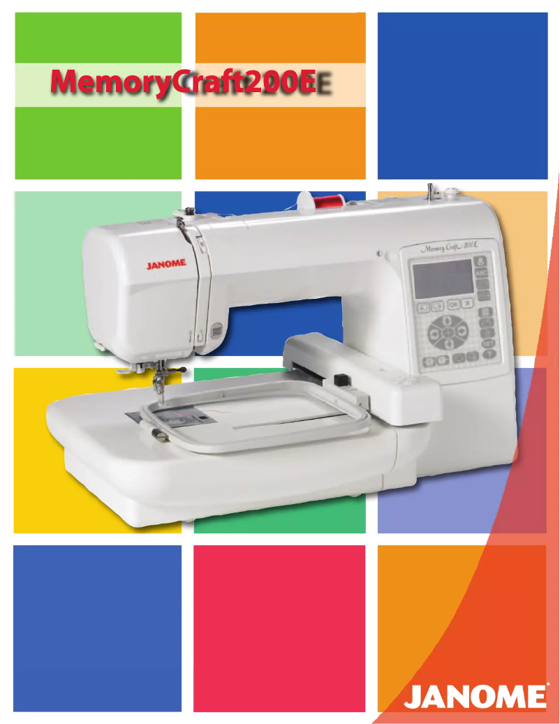 Page 1 de la notice Fiche technique Janome Memory Craft 200E