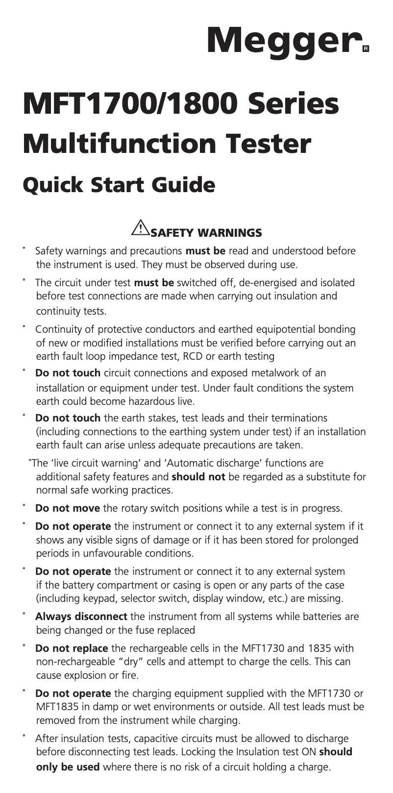 Image de la première page du manuel de l'appareil MFT1700