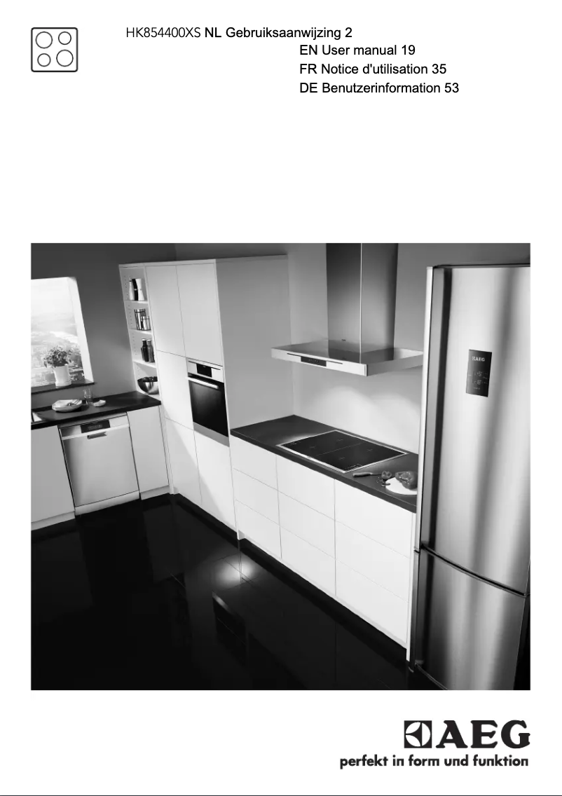 Image de la première page du manuel de l'appareil HK854400XS