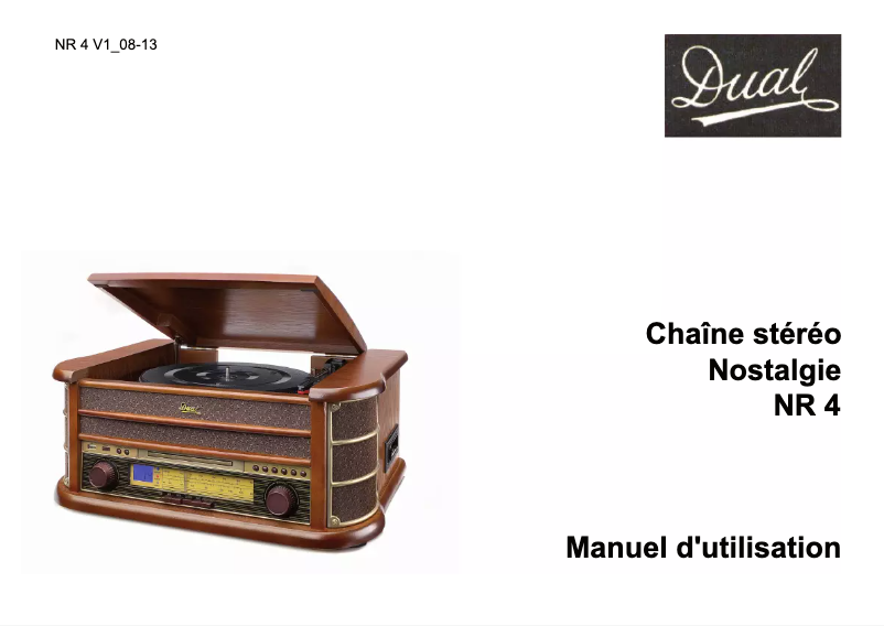 Image de la première page du manuel de l'appareil NR 4