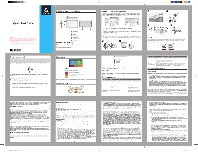 Image de la première page du manuel de l'appareil MOVE100