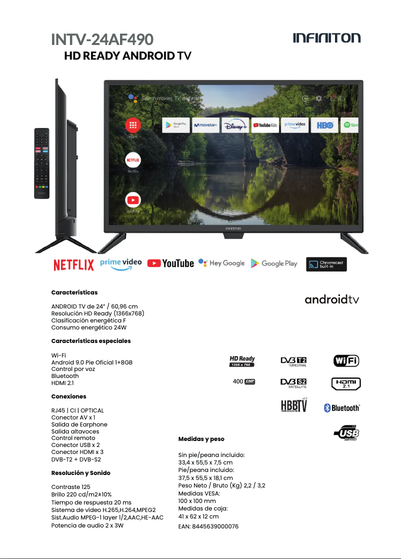 Image de la première page du manuel de l'appareil INTV-24AF490