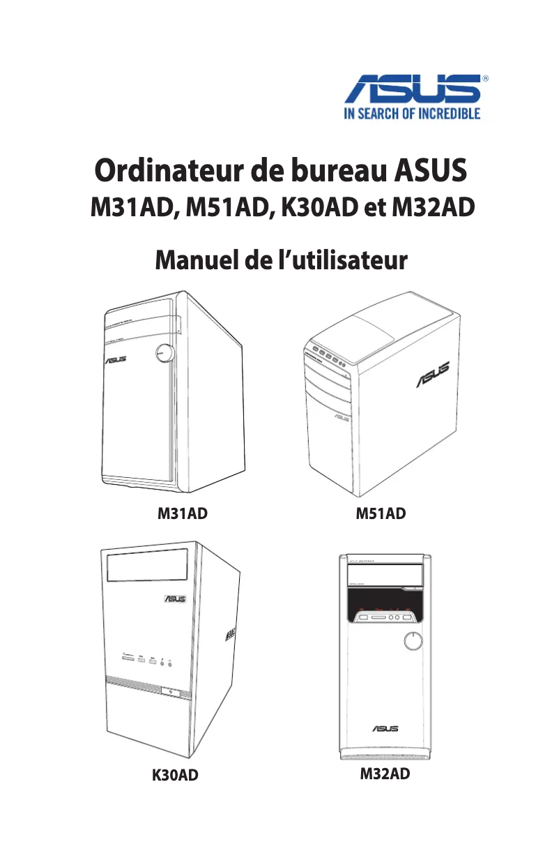 Page n°1 - Manuel utilisateur Asus VivoPC M32AD