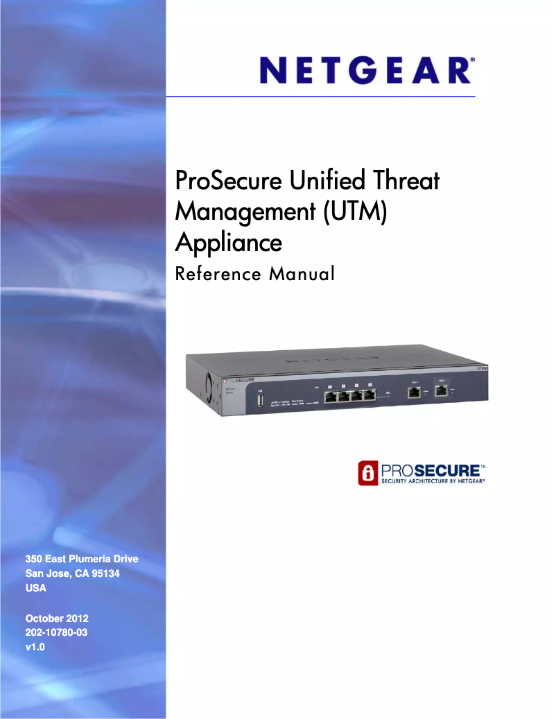 Page n°1 - Manuel utilisateur Netgear UTM10