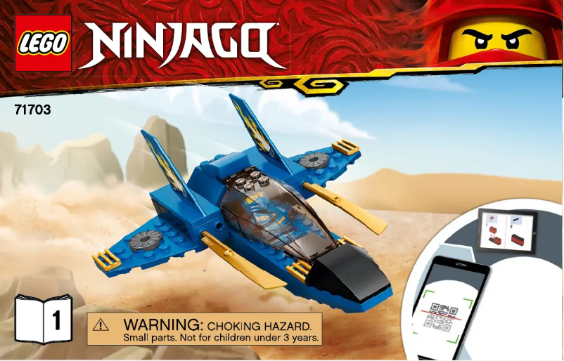 Page 1 de la notice Manuel utilisateur Lego Ninjago 71703