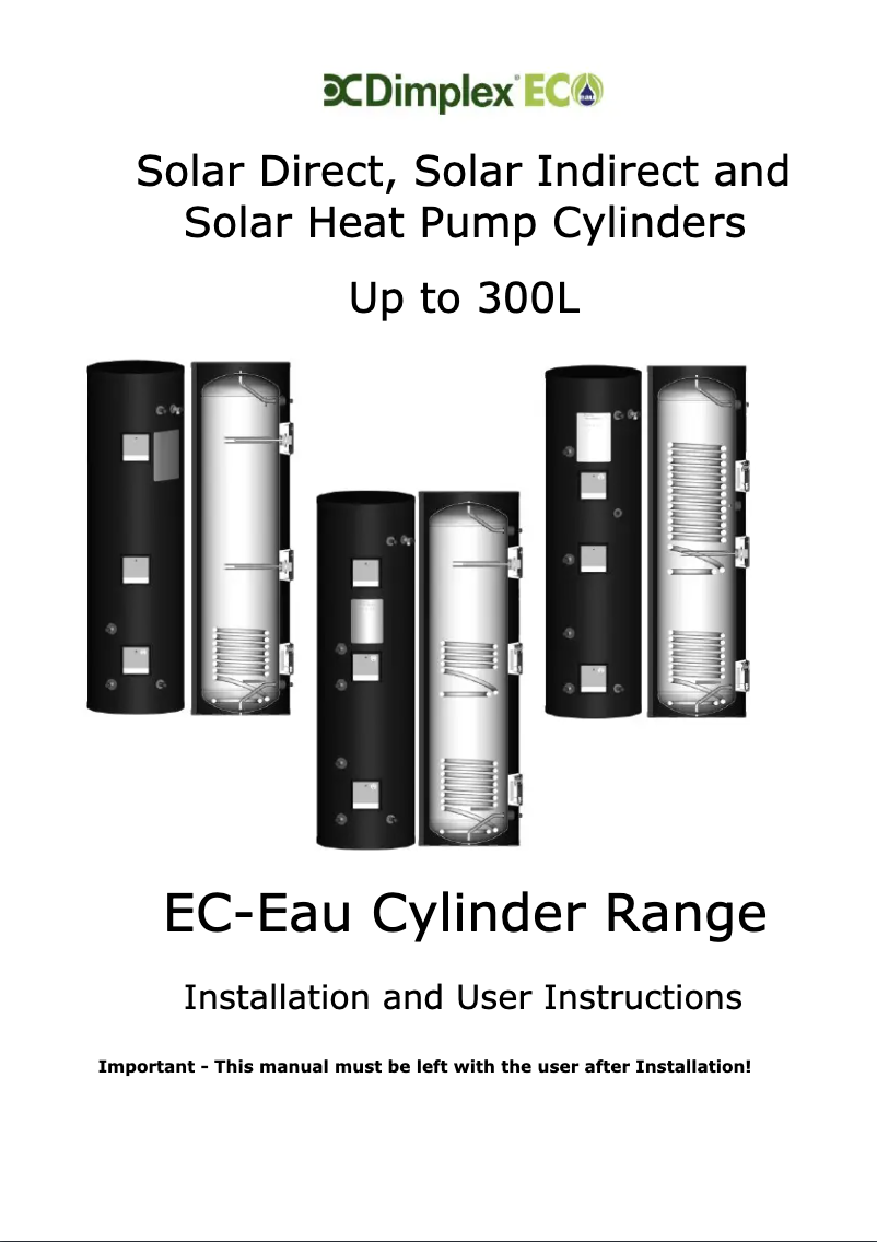 Page 1 de la notice Manuel utilisateur Dimplex ECSd175ST-580