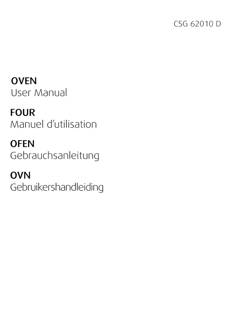 Page 1 de la notice Manuel utilisateur Beko CSG 62010 DW