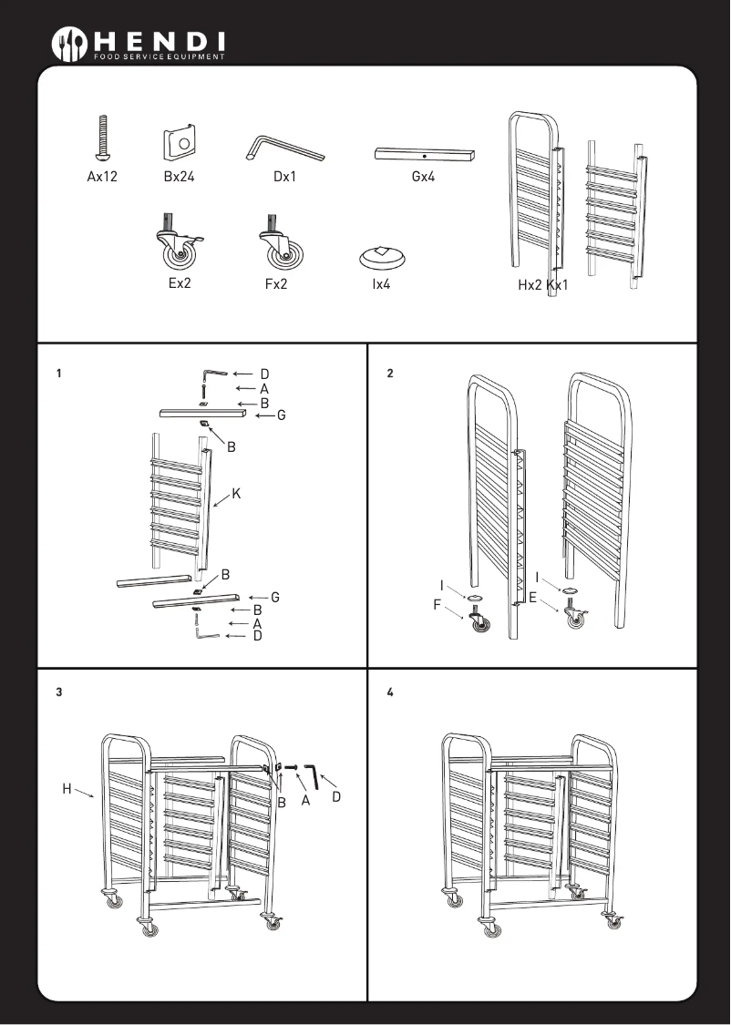 Page 1 de la notice Fiche technique Hendi 810569