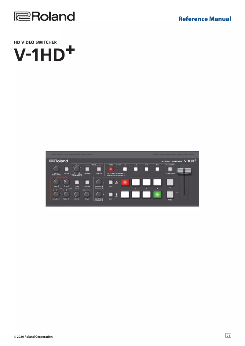 Page n°1 - Manuel utilisateur Roland V-1HD+