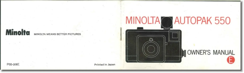 Page n°1 - Manuel utilisateur Konica Minolta Autopak 550