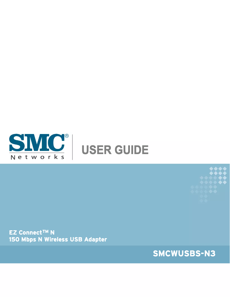 Page n°1 - Manuel utilisateur SMC EZ Connect USB 2.0