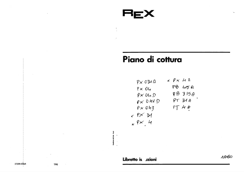 Page n°1 - Manuel utilisateur Rex PX931