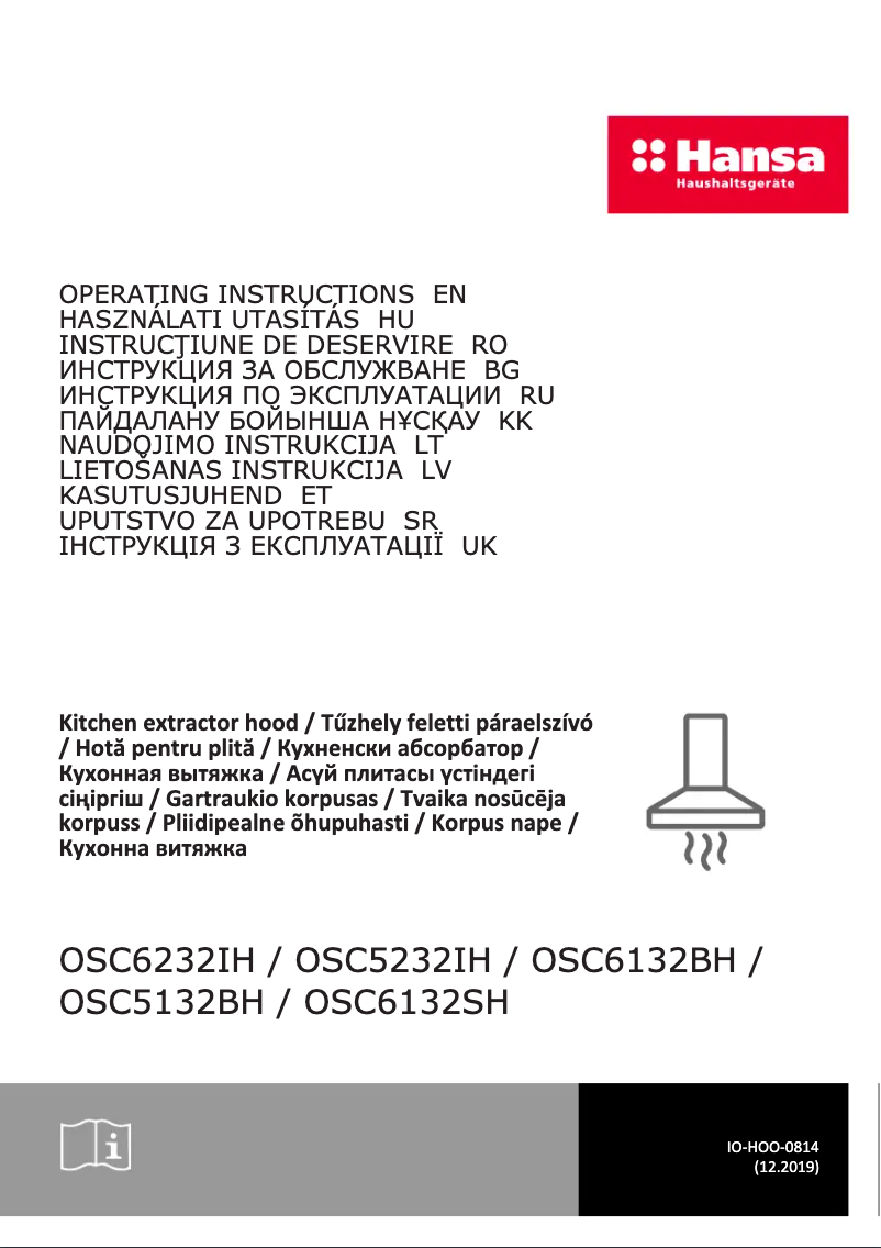 Page n°1 - Manuel utilisateur Hansa OSC5132BH