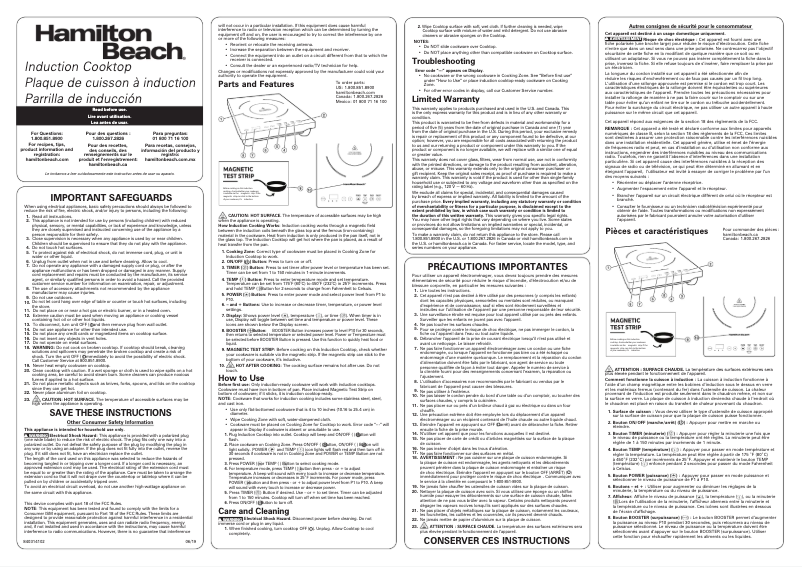 Image de la première page du manuel de l'appareil 34104