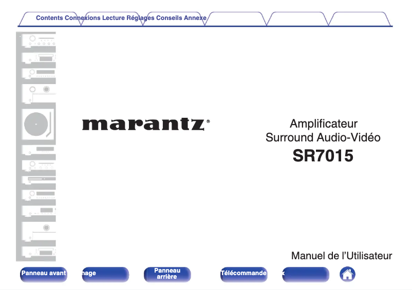 Page n°1 - Manuel utilisateur Marantz SR7015