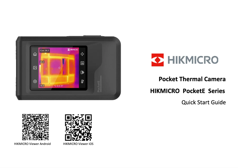 Page n°1 - Manuel utilisateur Hikmicro PocketE