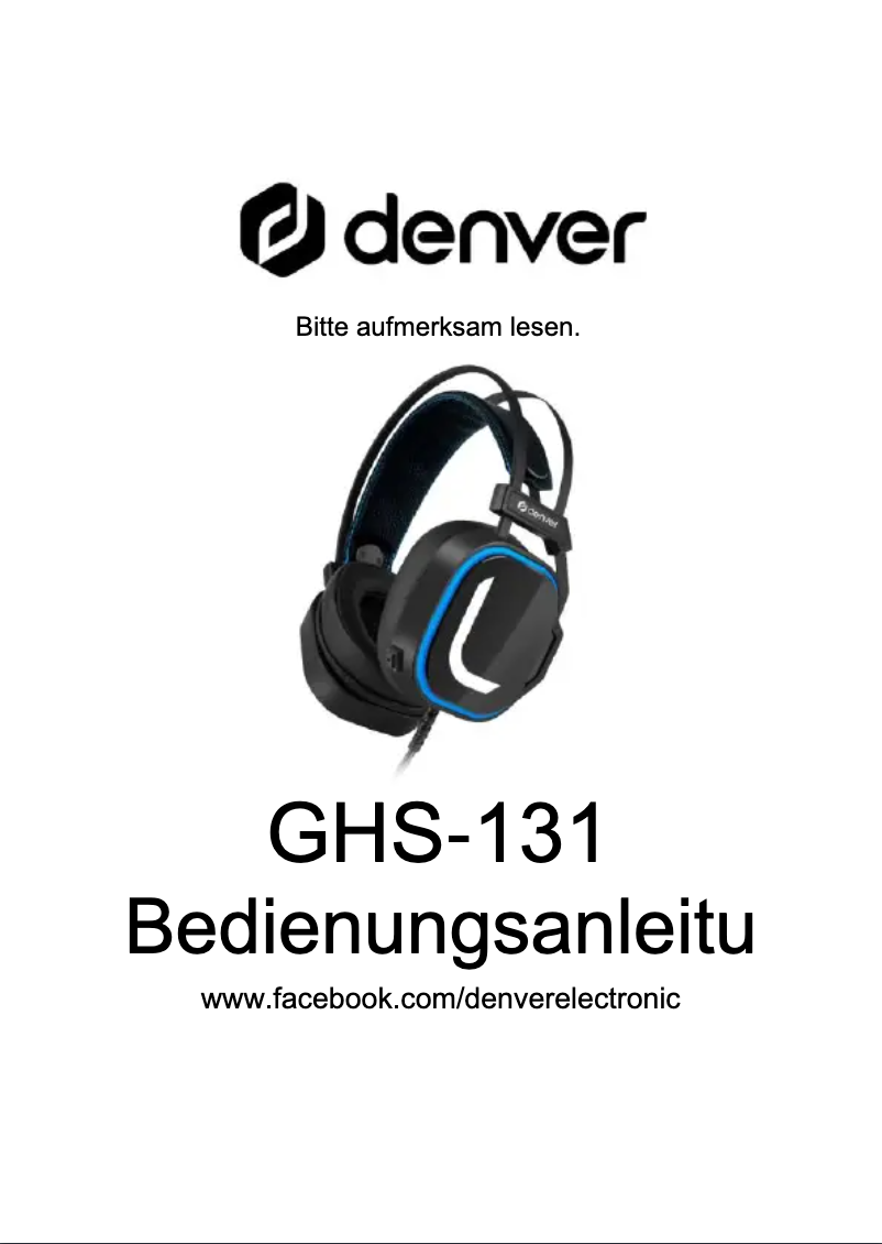 Image de la première page du manuel de l'appareil GHS-131