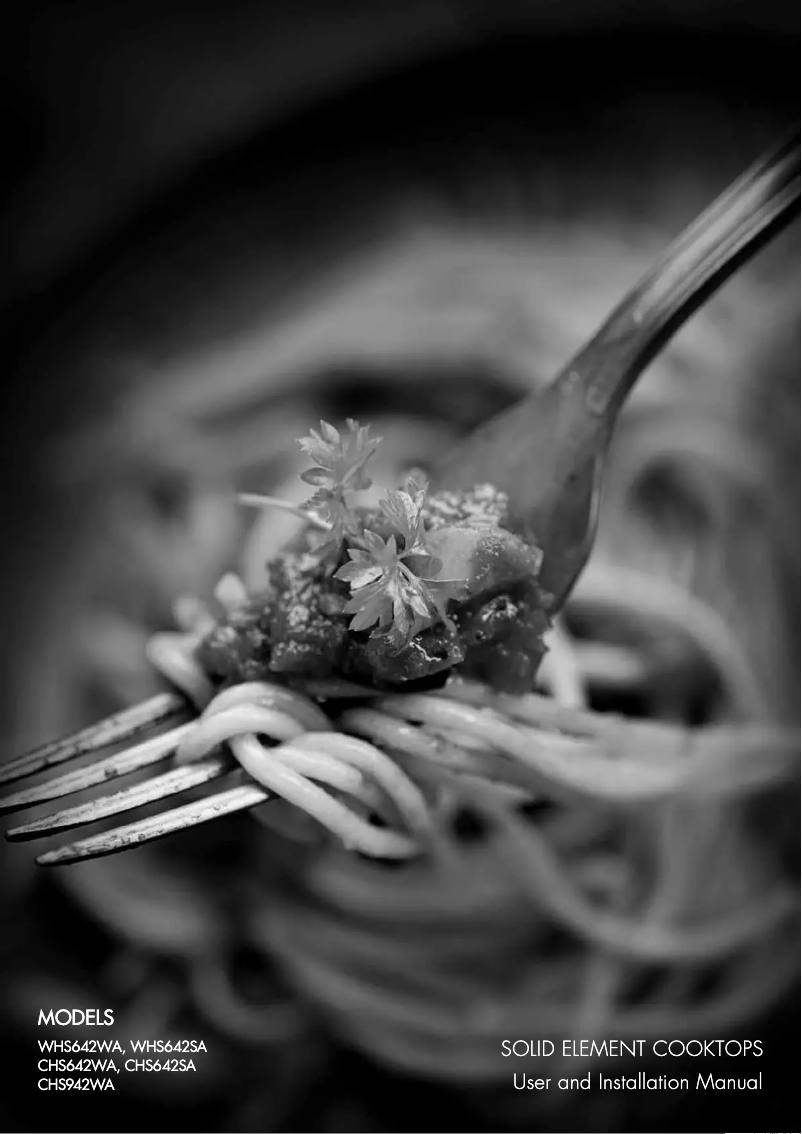 Page 1 de la notice Manuel utilisateur Chef CHS642WA