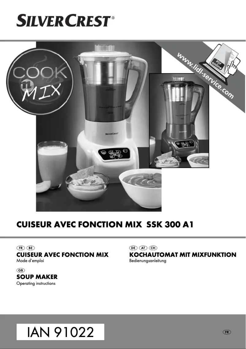 Page 1 of the manual User Manual SilverCrest SSK 300 A1